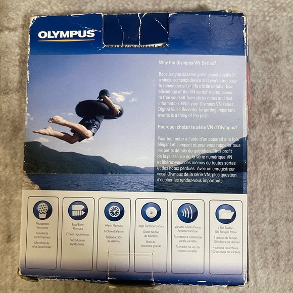 Olympus VN-5000 Digital Voice Recorder 512MB - Picture 3 of 5